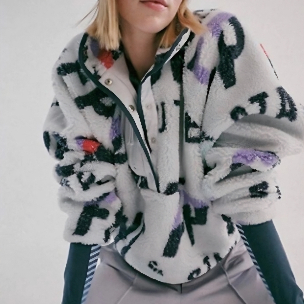Free People Hit The Slopes Printed Pullover Stand Out Never Still - Picture 2 of 6